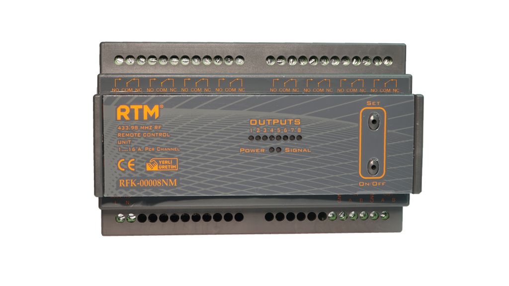 RFK-00048N   48 KANAL RF UZAKTAN KUMANDA RÖLE ÜNİTESİ V2