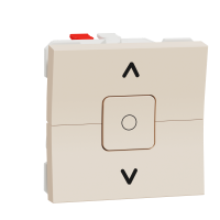 [NU320844] Yeni Unica, Jaluzi Kumanda Anahtar 6A 2 modül, Krem